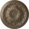 Ekena Millwork Damon Ceiling Medallion (Fits Canopies up to 3 3/8"), Hand-Painted Warm Silver, 20"OD x 1 1/2"P CM20DAWSS - alternate 1